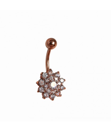 Bauchnabelpiercing Chirurgenstahl roségoldfarben mit 925er Silber-Design BLUME Piercing 22,99 € Bauchnabelpiercing Chirurgenstahl roségoldfarben mit 925er Silber-Design BLUME Piercing 22,99 €